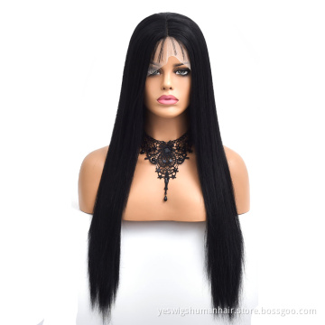 Factory Supplier Selling Natural Hair 13x4 lace Wigs For Women Peruvian Glueless Natural silky Straight Human Hair Wigs In Stock
